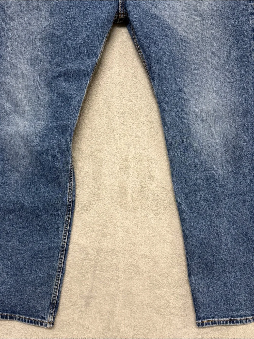 Levi's 505 Jeans Regular Fit Straight Leg Medium Wash Denim Stretch Mens 40x30